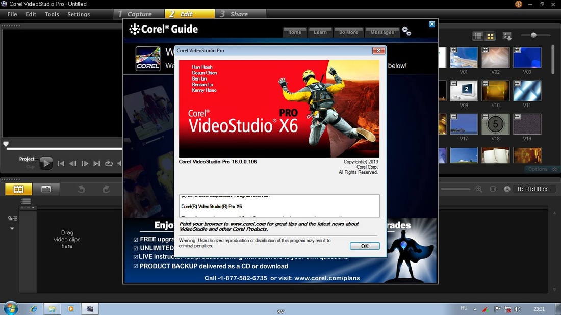 corel videostudio pro x6 what kind of video files can i import